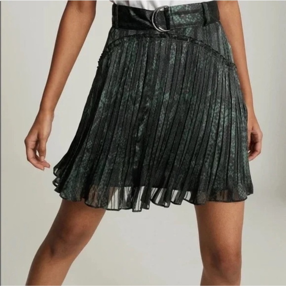 Reiss snake print skirt, size 6